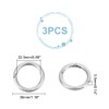 UNICRAFTALE About 3Pcs 30mm Spring Gate Rings 316 Stainless Steel