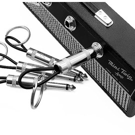AKASENKO Porta Llaves de Amplificador Marshall, Soporte para llaves de pared, Incluye 4 llaveros para enchufes de Guitarra y Organizador de Llaves de Amplificador de Guitarra Marshall (B)