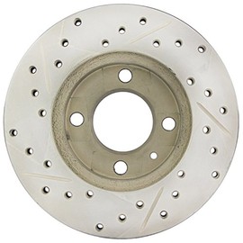 StopTech 127.33012L Sport Drilled/Slotted Brake Rotor (Front Left), 1 Pack