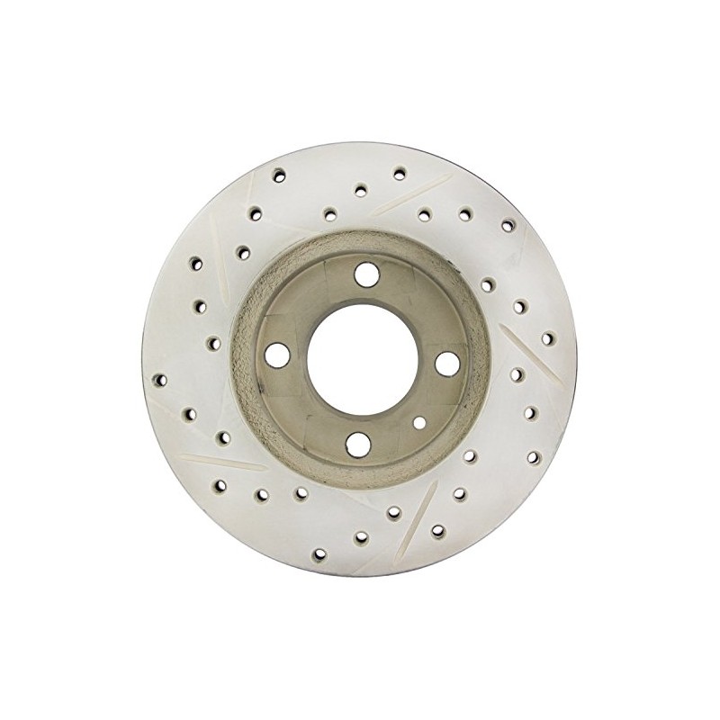 StopTech 127.33012L Sport Drilled/Slotted Brake Rotor (Front Left), 1 Pack