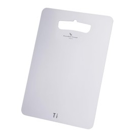 iBasingo Titanium Chopping Board Lightweight Multifunctional Cutting Board for Kitchen Home Outdoor Camping Fruits Vegetable Meat Metal Cutting Board with Hanging Hole (S: 20cm*30cm Ti5000P)