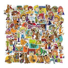 Scooby Doo 50 Calcomanias Stickers Caricatura Contra Agua