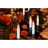 Houdlee LED Flameless Taper Candles with Remote Control and Removable