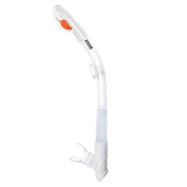 Aegend Dry Snorkel, Dive Mask Easy-Breath Free Diving Snorkel for Snorkeling Scuba Diving Freediving Swimming, with Top Dry Valve and Food-Grade Silicone Mouthpiece for Adult Youth