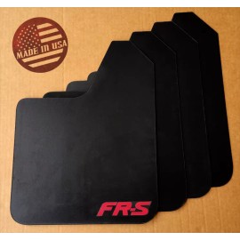 StreetRays [Originals] [SR] STARTER Mud Flaps Set BLACK with Custom Vinyl Logo D