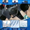 Tiny Chou 2 Pairs Fingerless Arthritis Gloves for Women Men,