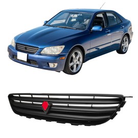 Grille Compatible With 2001-2005 Lexus IS300 IS200 Jce2010, Altezza style ABS Plastic Black Front Bumper Grill Hood Mesh by IKON MOTORSPORTS, 2002 2003 2004