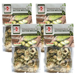 (4 Packs) Dried Bitter Melon Slices – 3.5 oz | Organic Bitter Melon Tea Bags
