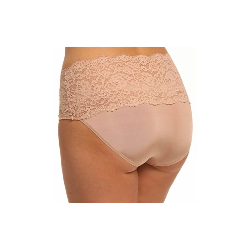 Hanky Panky Women's Silky Skin High Rise Panty, Black, Small