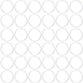 100Pcs Anti-Allergy 20G Unisex Plastic Hoop Ears Hole Retainers Hoop & Clear Nose Rings Hoop Retainer for Sensitive Ears & Skin, Plastic