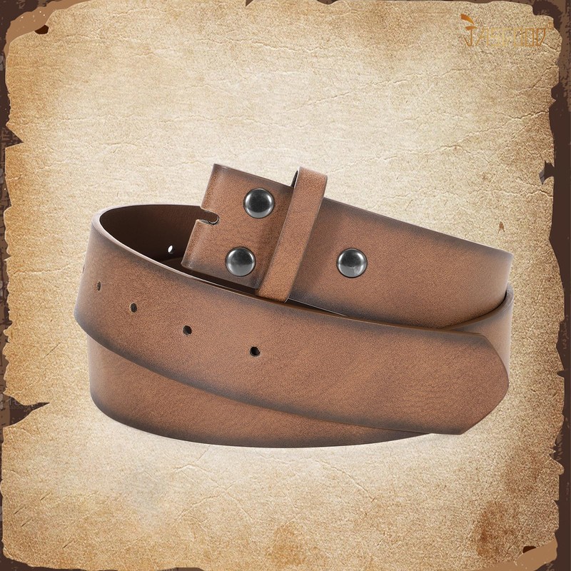 JasGood Western Leather Men's Belt (without Buckle), 3.8 cm Width,