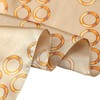 Bufanda larga de seda, estampado floral y gráfico, Blue Taupe