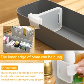 Regerly Fridge Divider, 40 Pieces Fridge Divider Shelf Transparent Fridge Divider Multifunctional Storage Divider Fridge Room Divider Used for Daily Fridge Storage