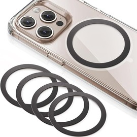 Juufly Magsafe Sticker, Thin Magsafe Ring, Strong Adsorption, Magsafe Seal, Magsafe Ring, Smartphone Magnetic Ring, Compatible with Magsafe, Metal Ring, Magsafe Magnetic Sticker, Compatible with
