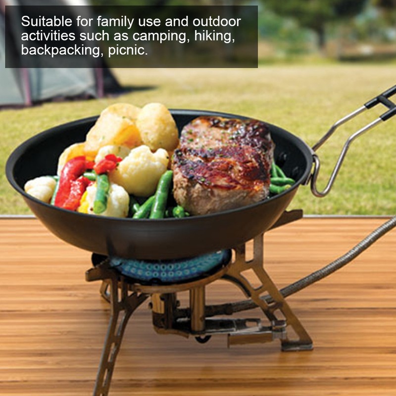 Outdoor Portable Pan Foldable Camping Cookware Non‑Stick Pan Cooking Frying