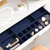 FANCYEASY Navy Blue Felt Drawer Liner Self Adhesive Velvet Flocking