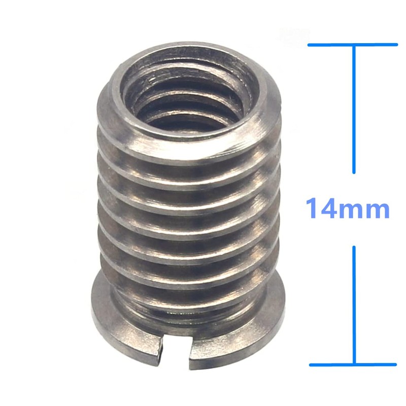 HITHUT Stainless Steel 1/4"-20 Female to 3/8"-16 Male Convert Screw