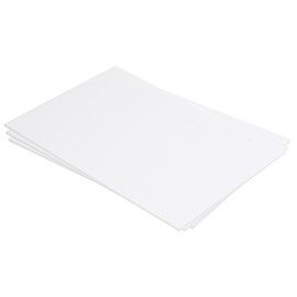 QUARKZMAN ABS Plastic Panel 10 Inch x 8 Inch x 0.06 Inch ABS Styrene Plates for Building Models DIY Craft Panel White Pack of 3