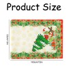 Rumyve Christmas Table Runner,Christmas Elf Party Decor Merry Christmas Table