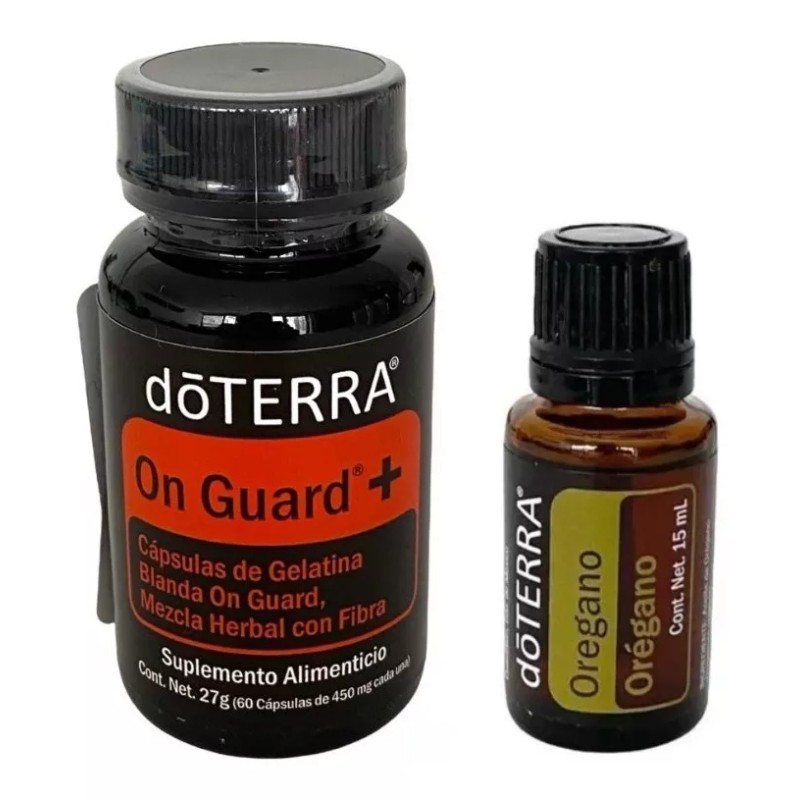 Doterra Orégano 15ml + Capsulas On Guard+ Doterra