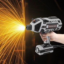 Cbhfmljd Electric Welder Hand Held Welding Machine Kit, 110V/4600W IGBT Inverter Arc-120 Digital Intelligent Arc Welder Gun 6 Variable Current Adjustment Welder Machine Kit