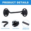 Hook and Eye Latch Barn Door Latch, Heavy Duty Solid