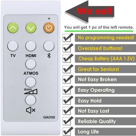 Replacement Remote Control for JBL Soundbar BAR 5.1 Surround 5.1 channeI