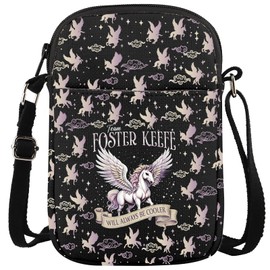 WCGXKO Book Inspired Merchandise Library Lover gift Bookish Crossbody Purses Bag For Bookworm (ALWAYS BE CR CA)