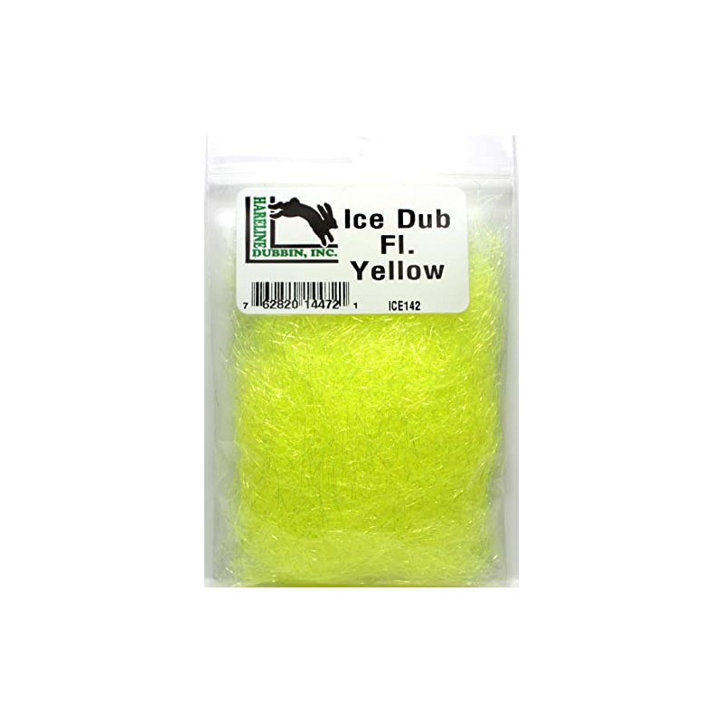 Hareline Dubbin Ice Dub #142 FL. Yellow