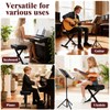Adjustable Piano Bench Keyboard Bench - Foldable Keyboard Stool with