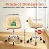 Rolling Stool Chair with Wheels, Height Adjustable Stool with Back