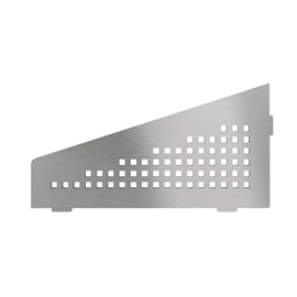 Schluter Systems Quadrilateral Corner Shelf-E -Square Design - Brushed Stainless Steel (SES3D3EB) Kerdi-Line Shower Accessory