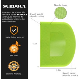 Pastry Baking Bench Dough Scraper - SURDOCA 3 PCs 12x9.5cm/4.72x3.74" Dough Scraper Plastic Pastry Cutter Bowl Scrapers Dough Bread Cutters for Cake Decorating Baking