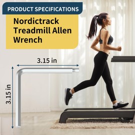 goduog Treadmill Allen Wrench for NordicTrack Rear Roller Treadmill Key Replacement 2 pcs -Fits 99% of Treadmills