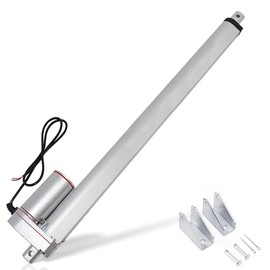 ECO-WORTHY 12V 16 Inch Stroke Linear Actuator 330lbs Maximum Lift with Mounting Brackets (12VDC 16 inch (400mm))