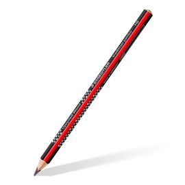 STAEDTLER jumbo 1285 Learning to Write Pencil, Made from Upcycled Wood, Non-Slip Soft Surface, Made in Germany, Blister Card with 2 Pencils 2B, 1285-0 BK2