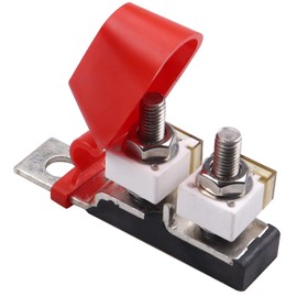 400A Battery Fuse Block, Double Studs - Max Voltage 58V for Car Marine Boat RV (2 Fuses & 1 Double Studs)