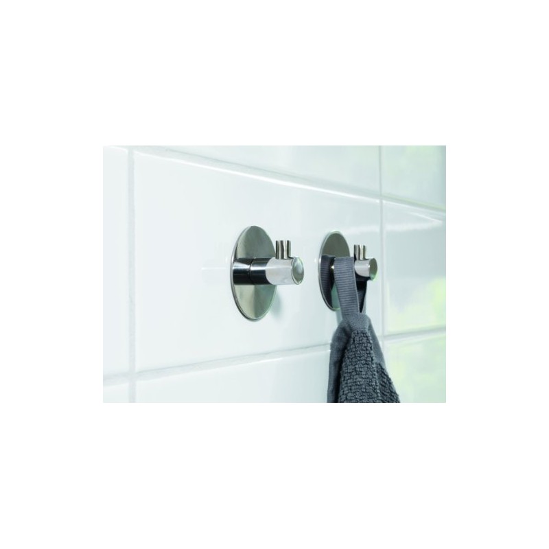 Spirella Stainless Steel Polished Meti-Round Shiny Bathdeco Hook