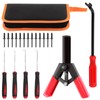 Swpeet 46Pcs Poly Rivet Gun Set, Multifunctional Rivet Removal Tool