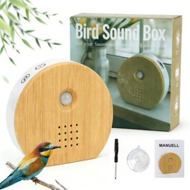 Bird Chirping Motion Sensor Box, Birdsong, Natural Sounds Box with Timer, 11 Bird Singing, Chirping Box, Bird Singing Box for Toilet, Spa and Relaxation