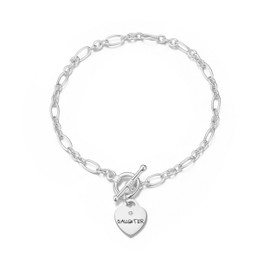 Philip Jones Daughter Charm Bracelet Created with Zircondia® Crystals