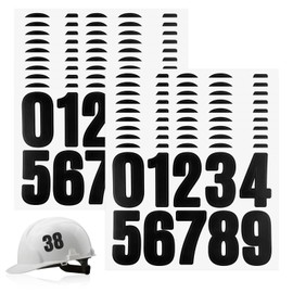 20 Sheets Black Number Stickers, 1.6 Inch Door Numbers Stick On, for Window Door Address Business and Mailbox Signs, Indoor or Outdoor