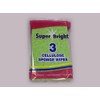 EGL Homecare Pack of 3 Coloured Super Absorbent Cellulose Sponge