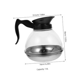 Operitacx Kaffeekanne Aus Edelstahl Pumpentopf Für Kaffee Pumpen Teekessel Aus Glas Für Induktionsherd Kaffeespender Mit Pumpe Kaffee Wasserkocher Kaffeemaschinen Teile Kaffeegrube Stk