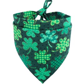 KZHAREEN St. Patrick's Day Dog Bandana Reversible Triangle Bibs Scarf Accessories for Dogs Cats Pets Small