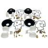 4-Pack Carburetor Rebuild Kits Carb Repair Kit with Diaphragm Float