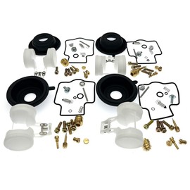 4-Pack Carburetor Rebuild Kits Carb Repair Kit with Diaphragm Float Replacement for Yamaha YZF600R 97-07