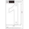 QT Modern House Number - EXTRA LARGE 10 inch BLACK