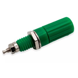 Electronix Express 8 Pack Green 5-Way Binding Post, Insulated, Accepts Banana Plug or Spade Lug,...