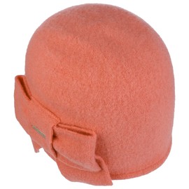 Seeberger Litika Milled Wool Hat Loop Women´s Beanie (One Size - Coral)